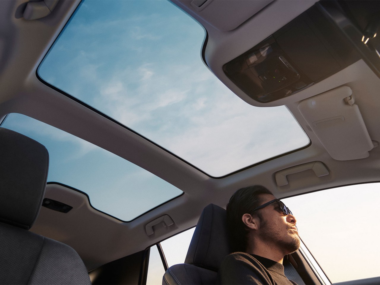 Lexus RZ 450e's panoramic roof